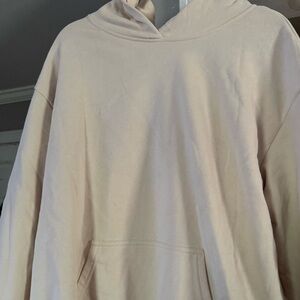 Women’s oversized Cream hooded sweatshirt
